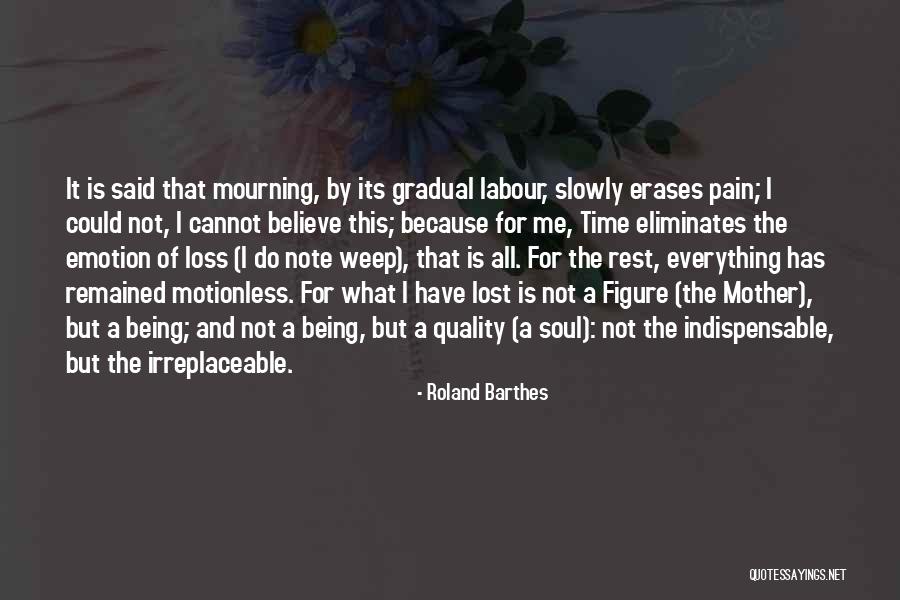 A Lost Mother Quotes By Roland Barthes A Lost Mother Quotes By Roland Barthes