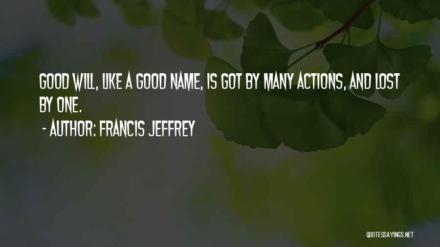 A Lost One Quotes By Francis Jeffrey