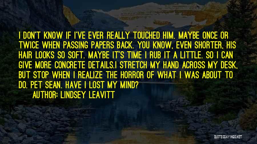 A Lost Pet Quotes By Lindsey Leavitt