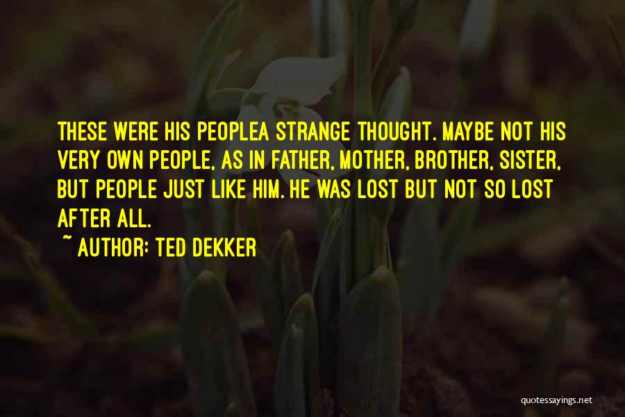 A Lost Sister Quotes By Ted Dekker
