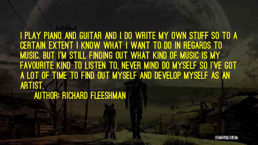 A Lot Of Stuff On My Mind Quotes By Richard Fleeshman
