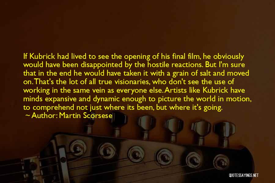 A Lot On My Mind Picture Quotes By Martin Scorsese