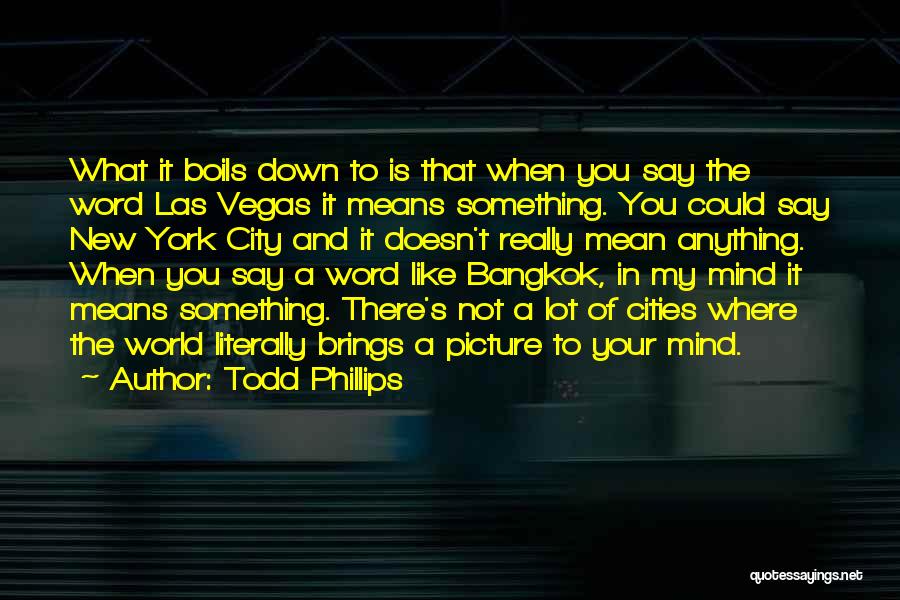 A Lot On My Mind Picture Quotes By Todd Phillips