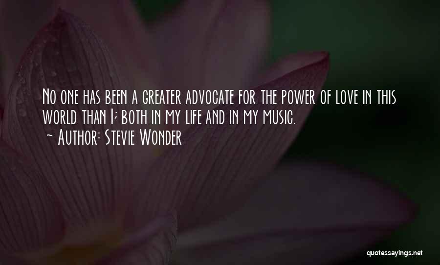 A Love For Music Quotes By Stevie Wonder