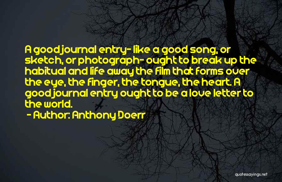 A Love Letter Quotes By Anthony Doerr