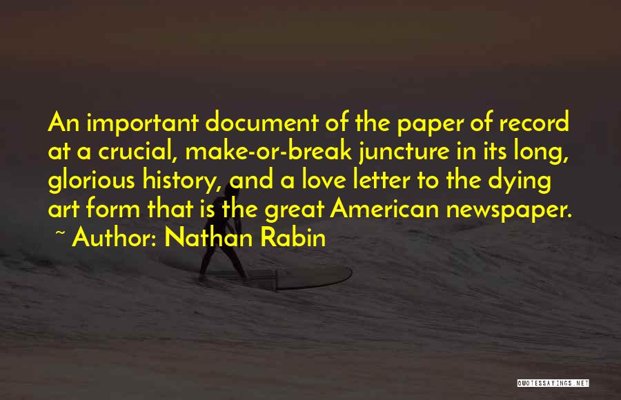 A Love Letter Quotes By Nathan Rabin