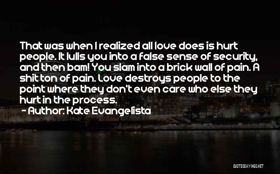A Love That Hurts Quotes By Kate Evangelista
