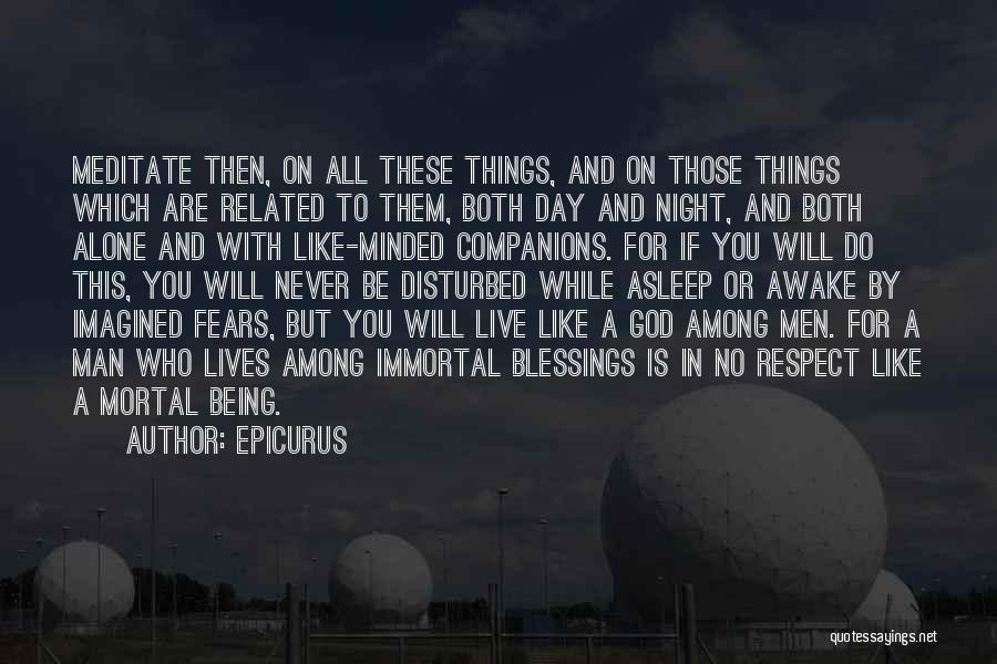 A Man Asleep Quotes By Epicurus