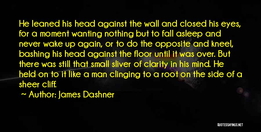 A Man Asleep Quotes By James Dashner