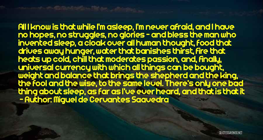 A Man Asleep Quotes By Miguel De Cervantes Saavedra