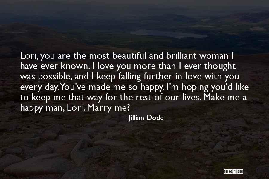 A Man Falling In Love Quotes By Jillian Dodd