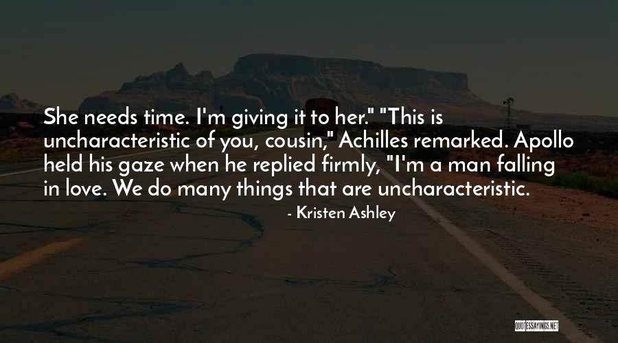 A Man Falling In Love Quotes By Kristen Ashley