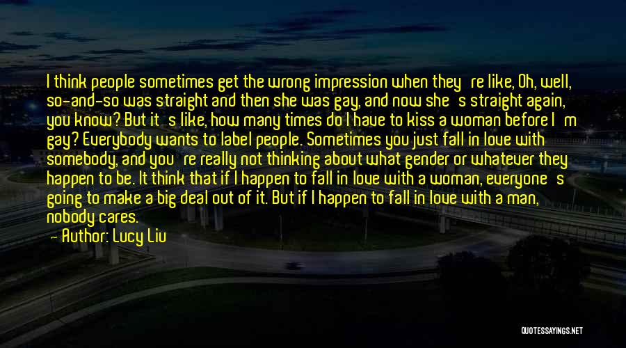 A Man Falling In Love Quotes By Lucy Liu