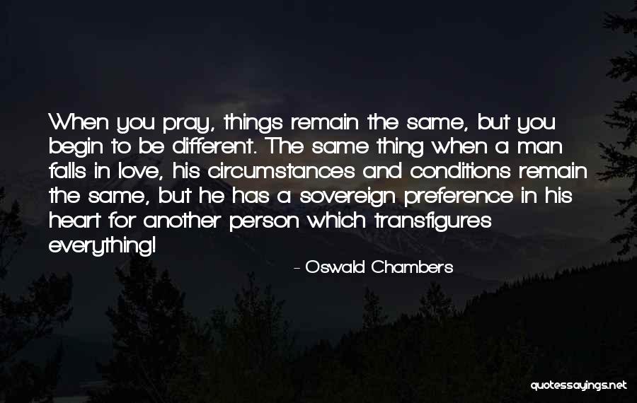 A Man Falling In Love Quotes By Oswald Chambers