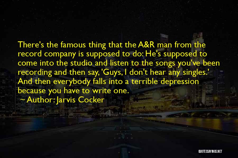 A Man Is Supposed To Quotes By Jarvis Cocker