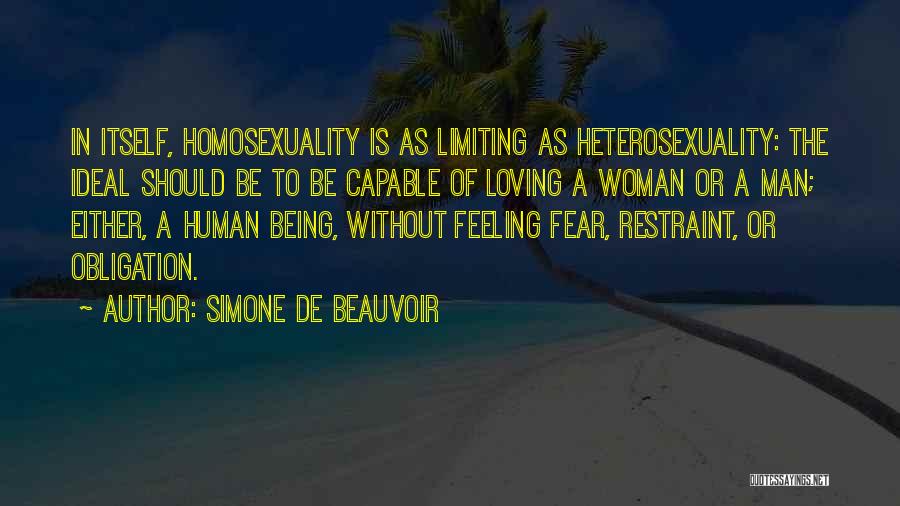 A Man Loving A Woman Quotes By Simone De Beauvoir