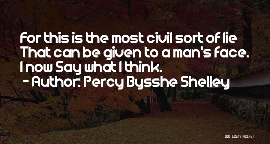 A Man Lying Quotes By Percy Bysshe Shelley