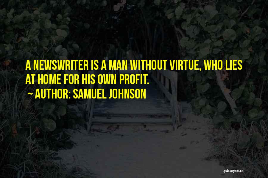 A Man Lying Quotes By Samuel Johnson