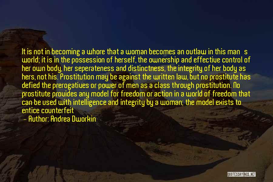 A Man Provides Quotes By Andrea Dworkin