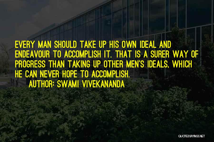 A Man Should Never Quotes By Swami Vivekananda