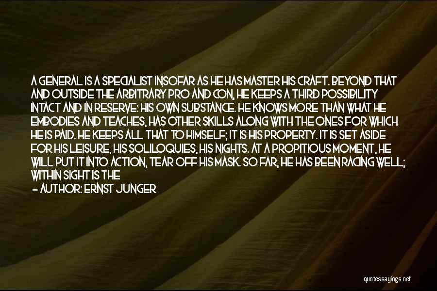 A Man Should Quotes By Ernst Junger