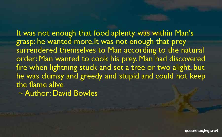 A Man That Can Cook Quotes By David Bowles