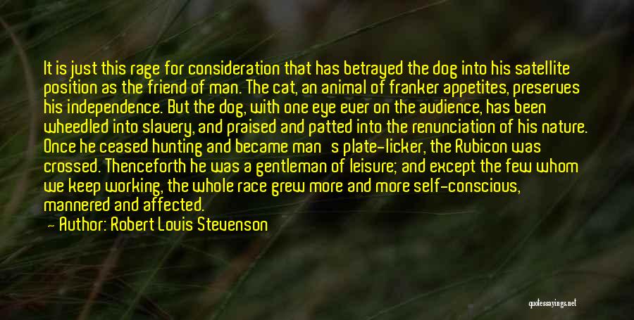 A Man's Best Friend Is His Dog Quotes By Robert Louis Stevenson