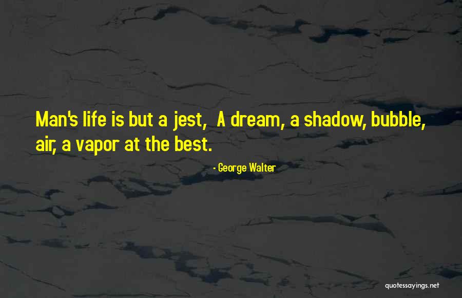 A Man's Dream Quotes By George Walter