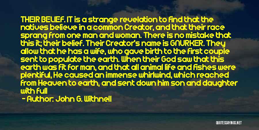 A Man's Name Quotes By John G. Withnell