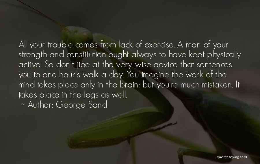 A Man's Strength Quotes By George Sand