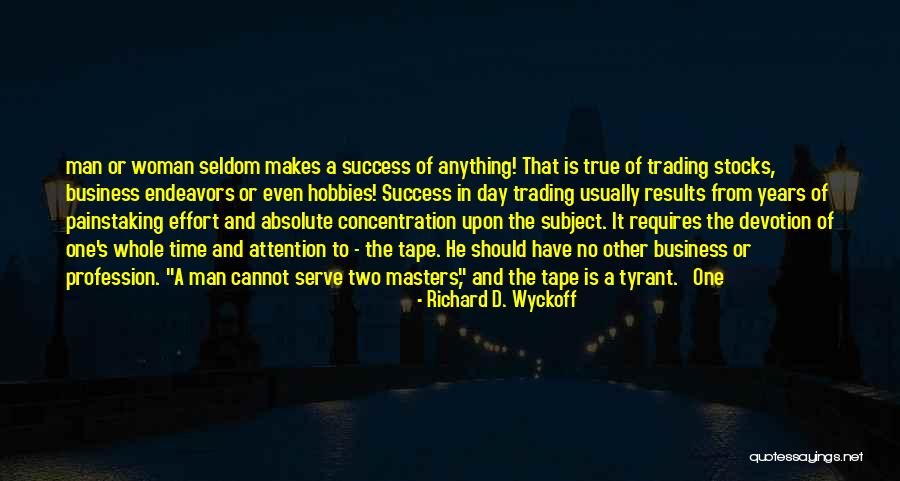 A Man's Success Quotes By Richard D. Wyckoff A Man's Success Quotes By Richard D. Wyckoff