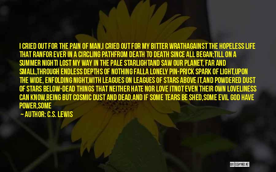 A Man's Tears Quotes By C.S. Lewis