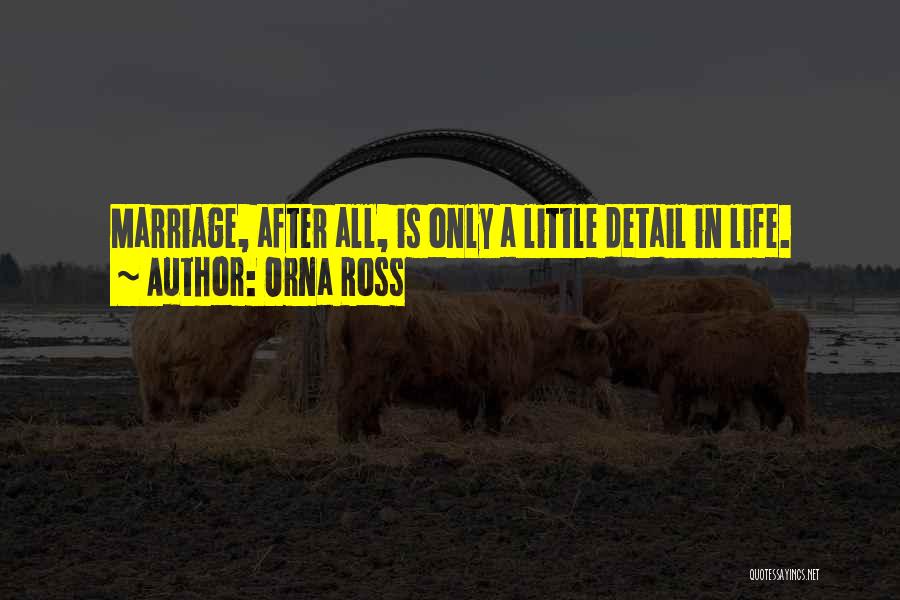 A Marriage Quotes By Orna Ross