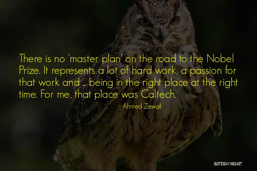 A Master Plan Quotes By Ahmed Zewail