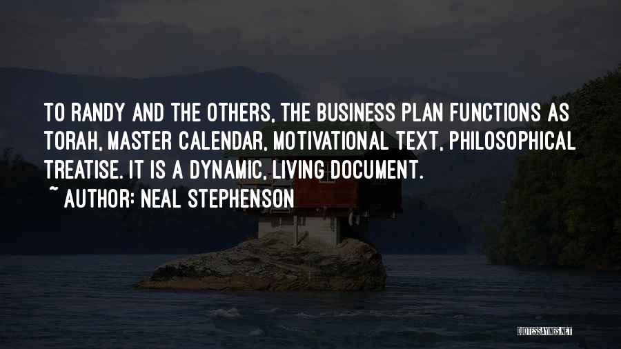 A Master Plan Quotes By Neal Stephenson