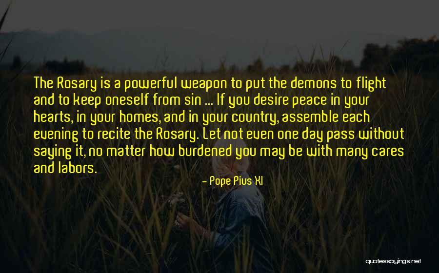 A May Evening Quotes By Pope Pius XI A May Evening Quotes By Pope Pius XI