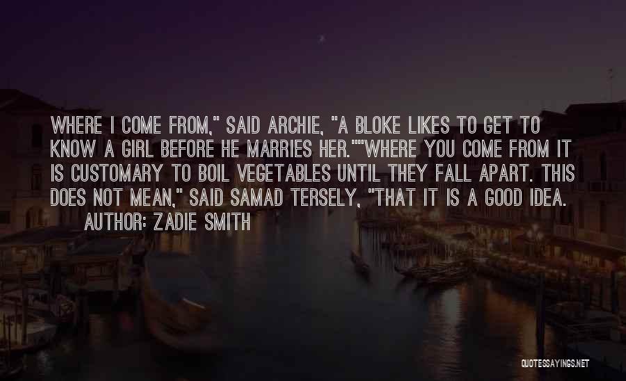 A Mean Girl Quotes By Zadie Smith