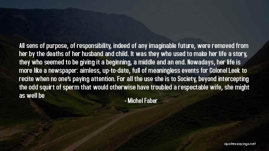 A Meaningless Life Quotes By Michel Faber