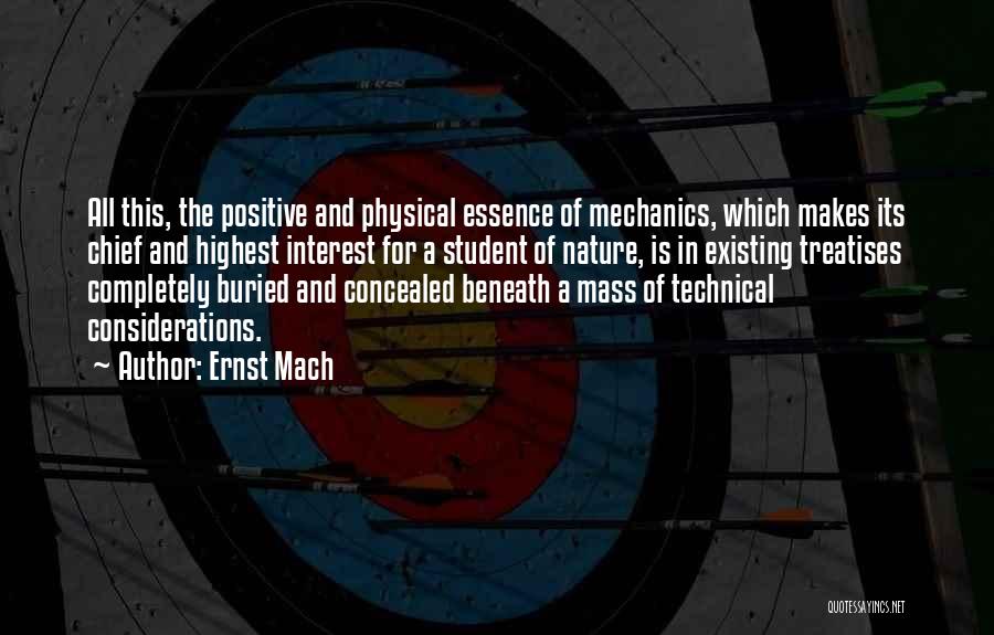 A Mechanic Quotes By Ernst Mach