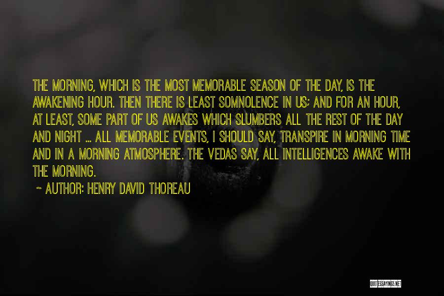 A Memorable Night Quotes By Henry David Thoreau