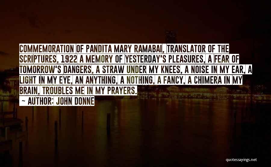 A Memory Of Light Quotes By John Donne