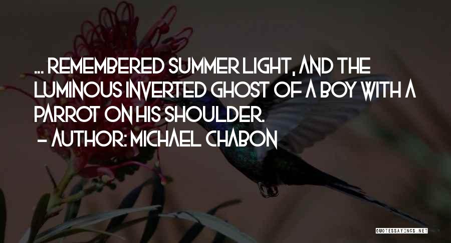 A Memory Of Light Quotes By Michael Chabon