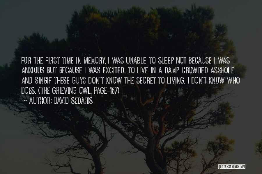 A Memory Quotes By David Sedaris