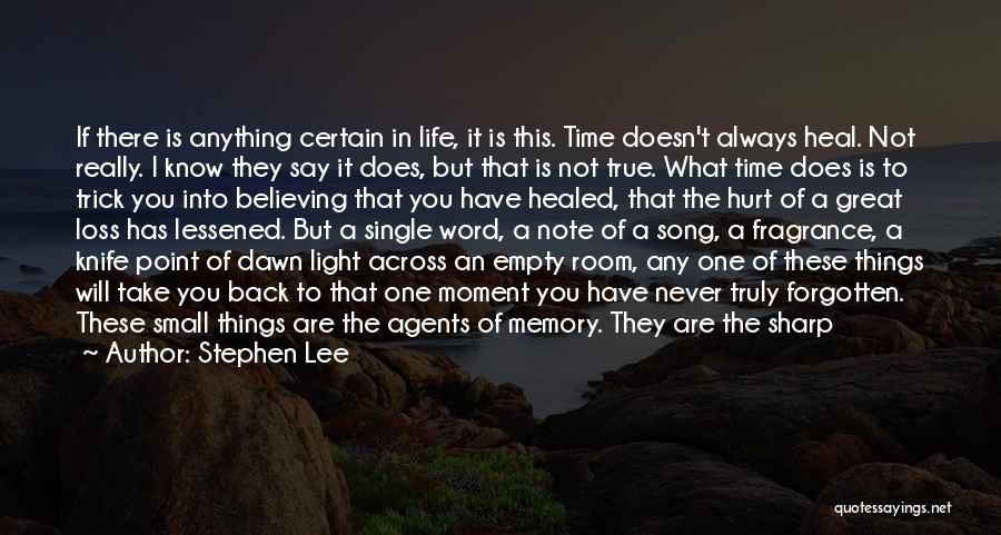 A Memory Quotes By Stephen Lee