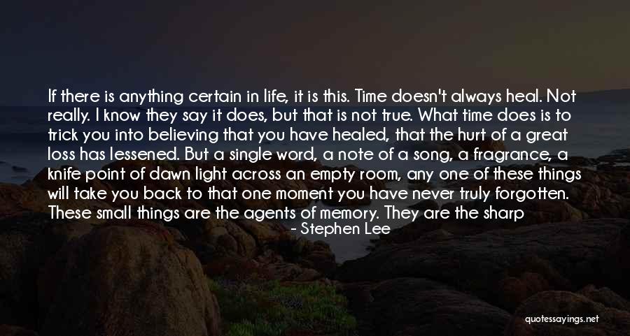 A Memory Quotes By Stephen Lee