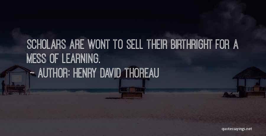 A Mess Quotes By Henry David Thoreau