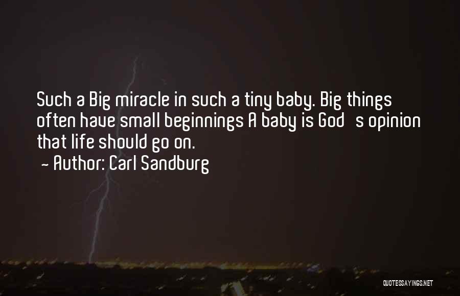 A Miracle Baby Quotes By Carl Sandburg