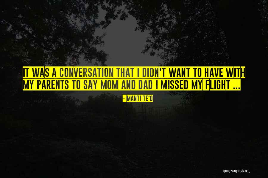 A Mom And Dad Quotes By Manti Te'o A Mom And Dad Quotes By Manti Te'o