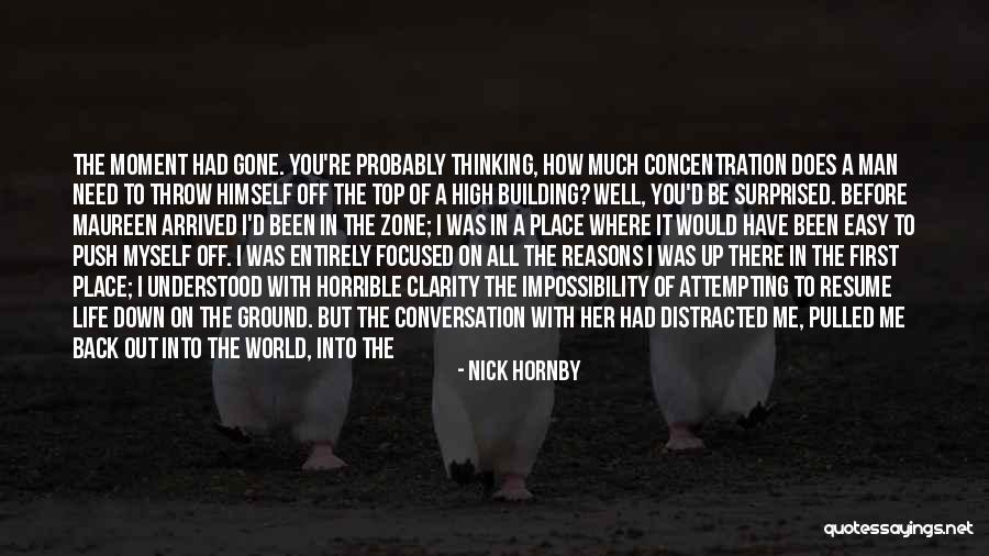 A Moment Of Clarity Quotes By Nick Hornby