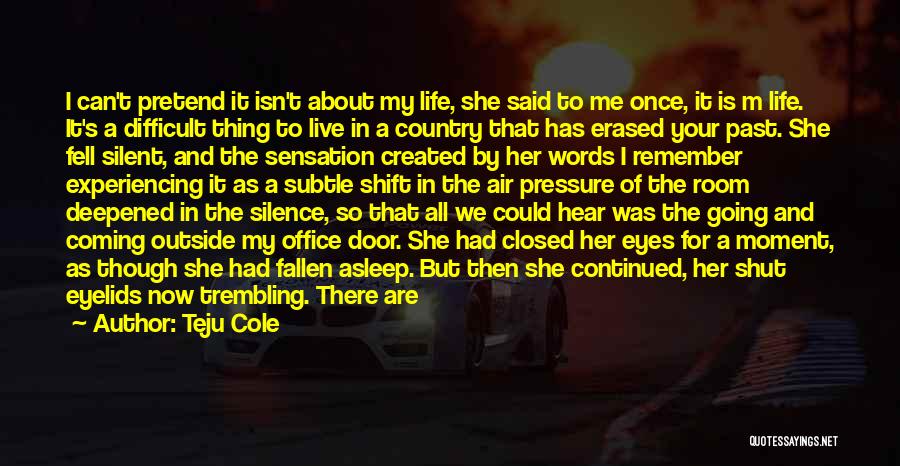 A Moment To Remember Quotes By Teju Cole
